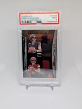 2024 Panini Black Dusk 2 Dawn Relics Caleb Williams/Jayden Daniels #2 card