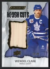 2024-25 Upper Deck Engrained Icons Rough Cuts Wendel Clark #RC-WC card