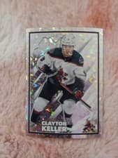 Clayton Keller 2022 Topps NHL Sticker card