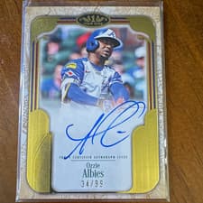 2026 Topps Tier One City Connect Signatures Ozzie Albies #CCS-OA card