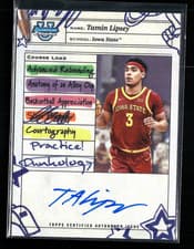 2024-25 Bowman University Chrome Course Load Autographs Tamin Lipsey #CLA-TL card