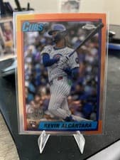 2025 Topps Chrome Logofractor Edition 1990 Topps Kevin Alcántara #90CB-14 card