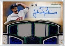 Johan Santana 2026 Topps Tier One Autographed Tier One Relics card
