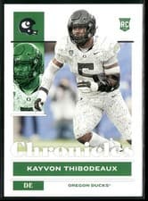 Kayvon Thibodeaux 2022 Panini Chronicles Draft Picks card