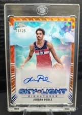 Jordan Poole 2024-25 Topps Chrome Sky-Light Signatures card
