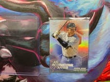 Aaron Judge 2018 Topps Chrome Update an International Affair card