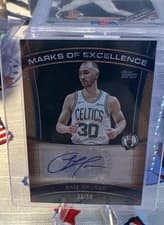 2025-26 Topps Marks of Excellence Sam Hauser #ME-SH card