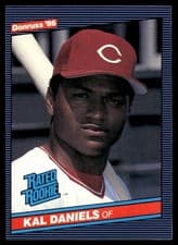 Kal Daniels 1986 Donruss card