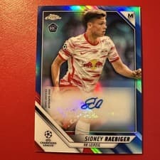 Sidney Raebiger 2021 Topps Chrome UEFA Champions League Autographs card