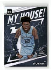 JA Morant 2019 Panini Donruss Optic My House card