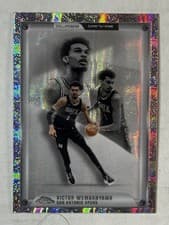 Victor Wembanyama 2025 Topps Chrome Glass Canvas card