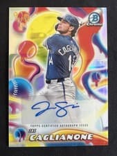 Jac Caglianone 2025 Bowman Chrome Melt Mashers Autographs card