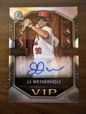 2025 Bowman Very Important Prospects Autographs JJ Wetherholt #VIP-JW card