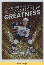 2025-26 Upper Deck Credentials Sparks of Greatness Denton Mateychuk #SG-21 card