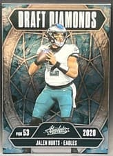 Jalen Hurts 2025 Panini Absolute Draft Diamonds card