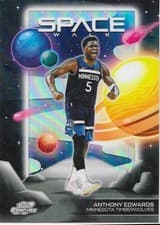 2025-26 Topps Cosmic Chrome Space Walk Anthony Edwards #SW-5 card