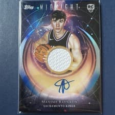2025-26 Topps Midnight Rookie Jersey Autographs Maxime Raynaud #RJA-MR card