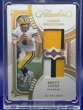 2025 Panini Flawless Dual Patch Autographs Brett Favre #4 card