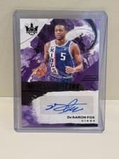 De'Aaron Fox 2024-25 Panini Court Kings Impressionist Ink Autographs card