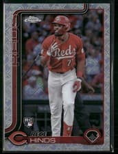 2025 Topps Chrome Logofractor Edition Base Set Rece Hinds #253 card