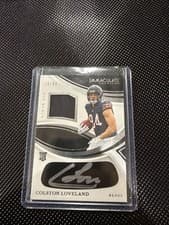 2025 Panini Immaculate Immaculate Numbers Rookie Patch Autographs Colston Loveland #10