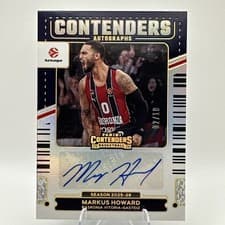 Markus Howard 2025 Panini Contenders EuroLeague Autograph card