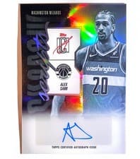 2025-26 Topps Signature Class Shadow Scripts Alex Sarr #SS-AS card
