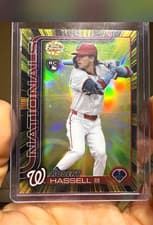 2025 Topps Chrome Update Radiating Rookies Robert Hassell III #RR-35 card