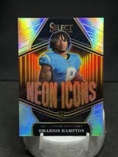 2025 Panini Select Neon Icons Omarion Hampton #15 card