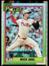2025 Topps Update 1990 Topps Chrome Baseball Mick Abel #U90C-13 card