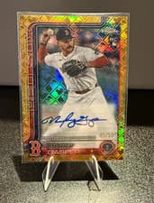 2025 Topps Chrome Logofractor Edition Rookie Autographs Mickey Gasper #RA-MG card