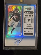 Drake London 2022 Panini Contenders Optic card