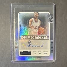 Noah Kirkwood 2022 Panini Chronicles Draft Picks Contenders College Ticket Autograph card