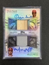 2025 Topps Sterling Dual Autographed Relics Ozzie Smith / Masyn Winn #TSSD-SW