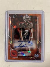 Trent Walker 2025 Bowman University Chrome Sapphire Chrome Prospect Autographs card