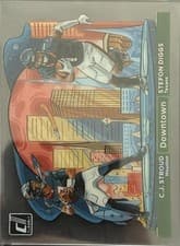 Stefon Diggs / C.J. Stroud 2024 Clearly Donruss Downtown Duos card