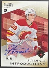 2024-25 Upper Deck Ultimate Collection Ultimate Introductions Samuel Honzek #UI-SH card