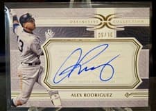 2025 Topps Definitive Collection Legendary Autograph Collection Alex Rodriguez #LAC-AR card