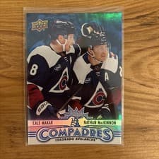 2025-26 Upper Deck Compadres Nathan MacKinnon / Cale Makar #CM-10 card