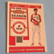 Hassan Whiteside 2019 Panini Contenders card