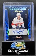2025-26 Upper Deck Black Diamond Sparkling Scripts Seth Jones #SS-SJ card