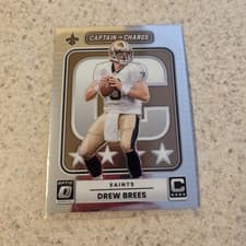 2025 Donruss Optic Captain in Charge Drew Brees #8 card