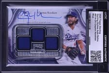 2025 Topps Sterling Strikes Autographed Relics Clayton Kershaw #STA-CK card