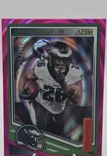 Saquon Barkley 2025 Panini Score card