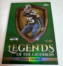 2025 Topps Chrome Legends of the Gridiron Richard Sherman #LOG-36 card