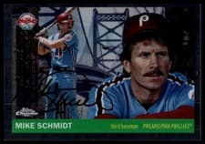 2025 Topps Chrome Platinum 1955 Topps City Variations Mike Schmidt #55CV-58 card