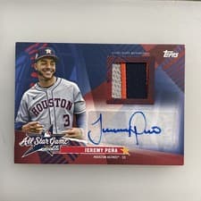 2025 Topps Update All-Star Stitches Autographs Jeremy Peña #AST-JP card