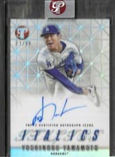 2025 Topps Pristine Italics Autographs Yoshinobu Yamamoto #I-YY card