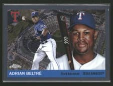 Adrian Beltré 2025 Topps Chrome Platinum 1955 Topps City Variations card