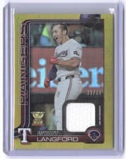 Wyatt Langford 2025 Topps Real One Relics card